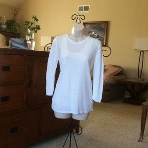 Talbots white lightweight sweater